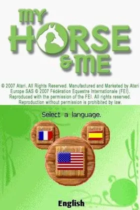 My Horse & Me - Riding for Gold (USA) (En,Fr,Es) screen shot title